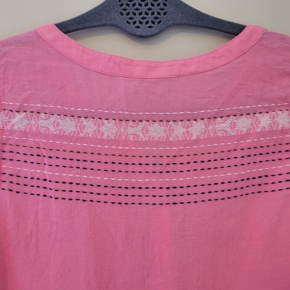 Caslon Pink Button Front Tank Top - Picture 5 of 9